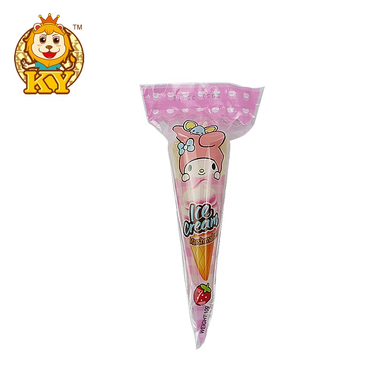 Ice Cream Cone Marshmallows Factory - Wholesale Sweet Pink for Kids