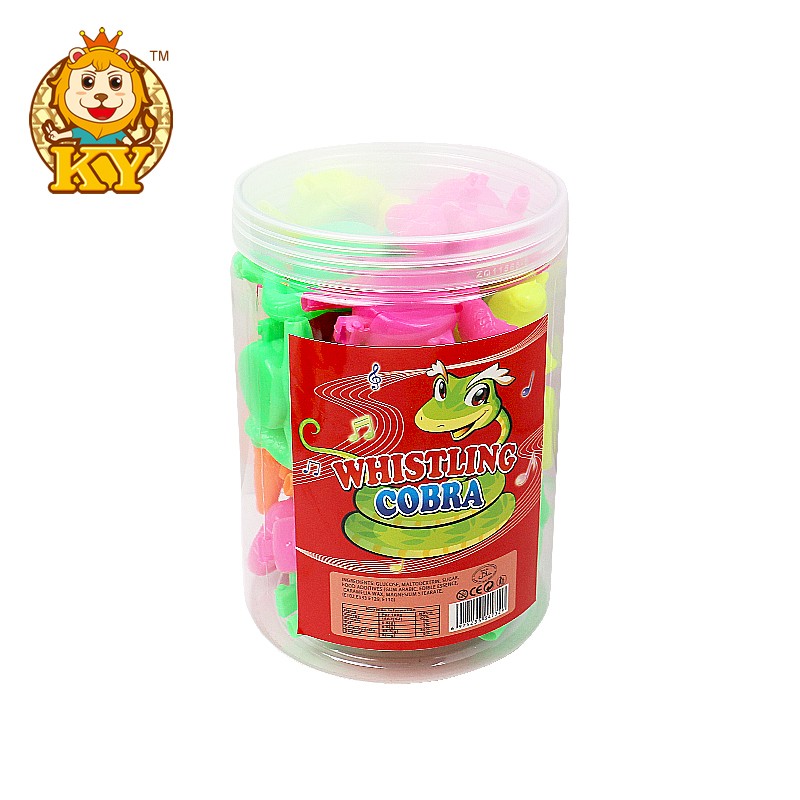 Snake Shape Whistle Toys Manufacturer - Wholesale Plastic with Bubble Gum Tattoo