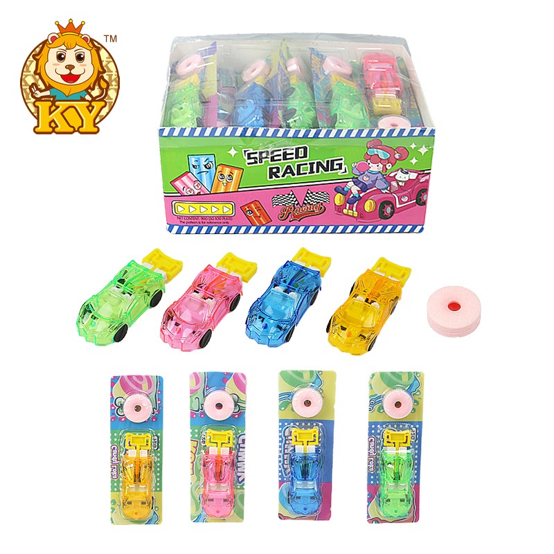 Catapult Toy Car with Candy Factory - Wholesale Plastic Whistling Candy