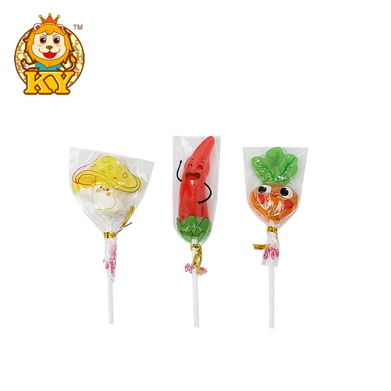 Vegetable Shape Lollipop Supplier - New Arrival Factory Custom Hard Candy