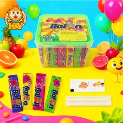 Bubble Gum Candy with Tattoo Factory - Wholesale Sweet Fruity Flavor Chewy