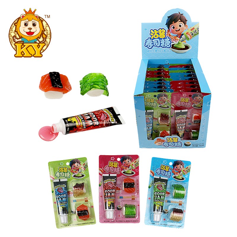 Sushi Shaped Gummy Candy Supplier - Wholesale with Marshmallow Sour Liquid