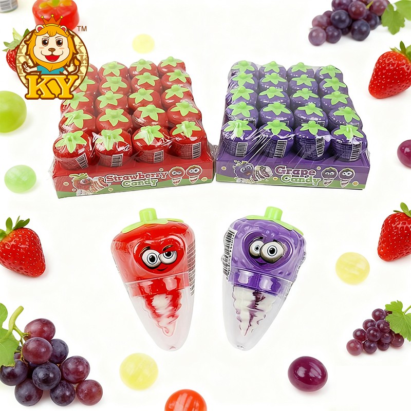 Strawberry Shaped Hard Candy Supplier - Wholesale with Sour Powder Candy