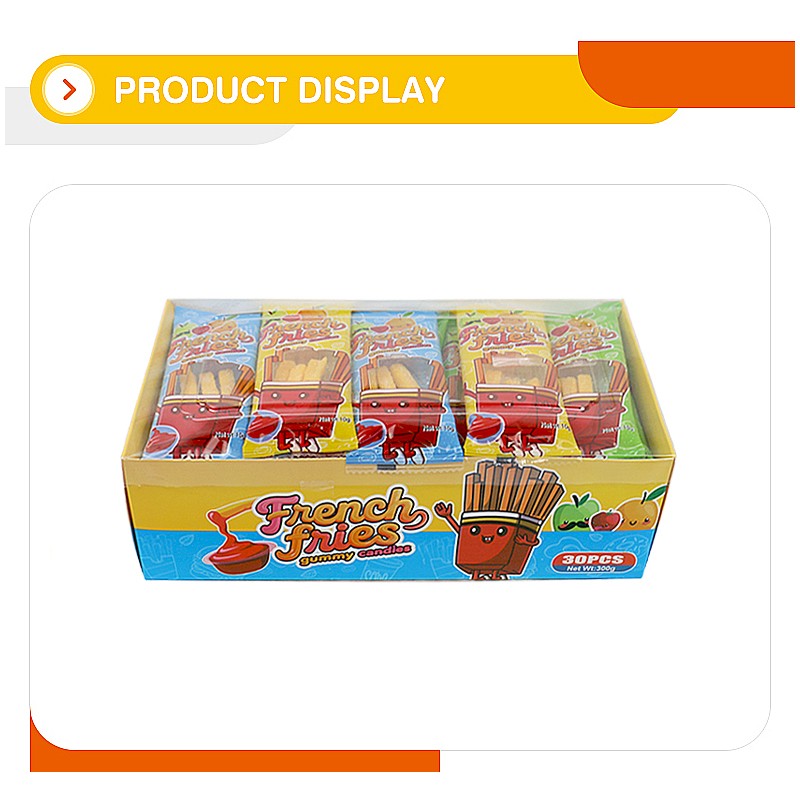 French Fries Shaped Soft Candy Factory - Wholesale Custom with Sweet Jam for Kids