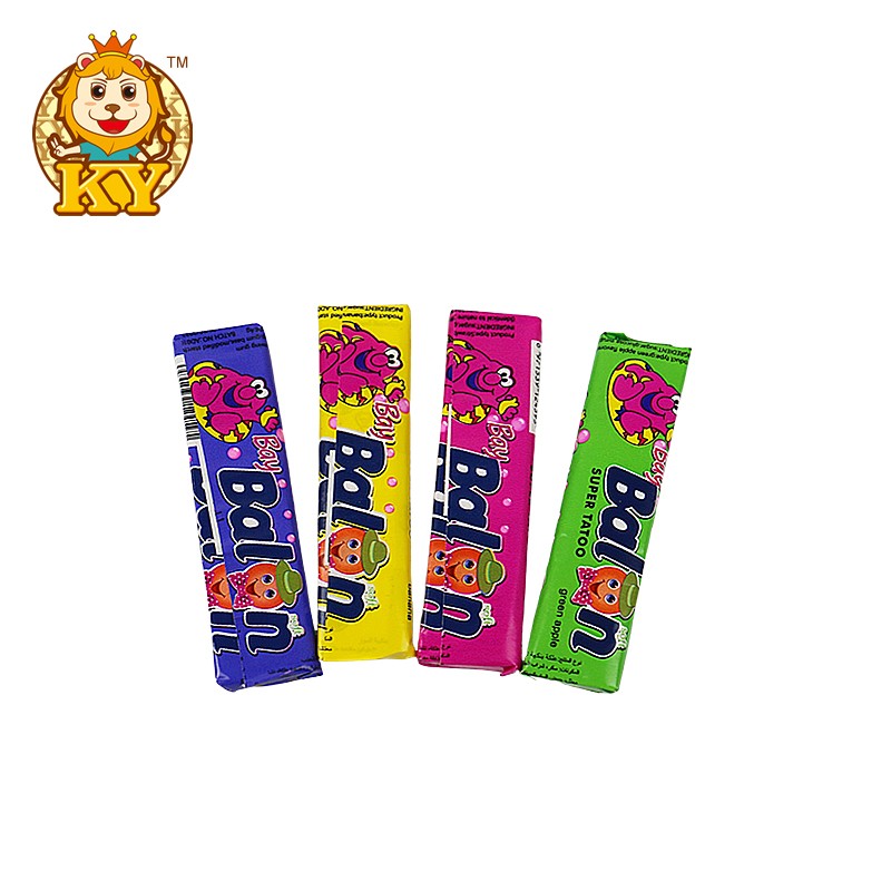 Bubble Gum Candy with Tattoo Factory - Wholesale Sweet Fruity Flavor Chewy