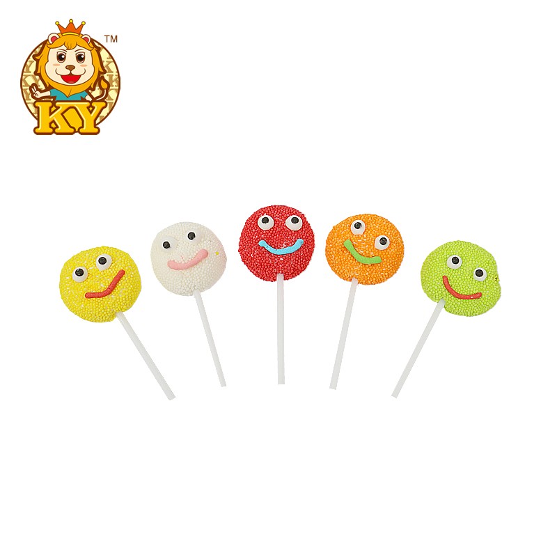 Smile Face Marshmallow Lollipop Supplier - Wholesale Colorful Fruit Flavor Jam
