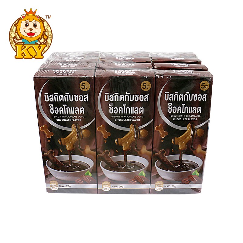 Bone Shaped Cookies Factory - Wholesale Cute with Strawberry Sauce Chocolate