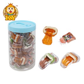 Tongue Shape Gummy Candy Supplier - Wholesale Fruity Flavor with Popping Candy