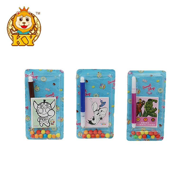 Pen and Drawing Cards with Candy Supplier - Wholesale Sweet Compress