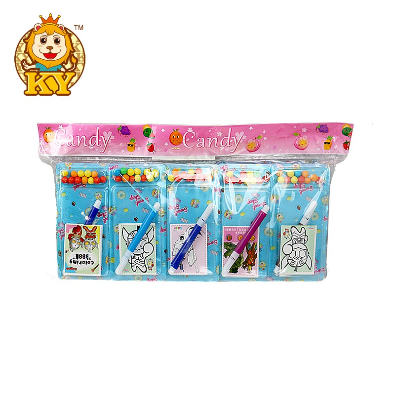 Pen and Drawing Cards with Candy Supplier - Wholesale Sweet Compress