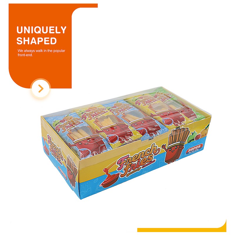 French Fries Shaped Soft Candy Factory - Wholesale Custom with Sweet Jam for Kids