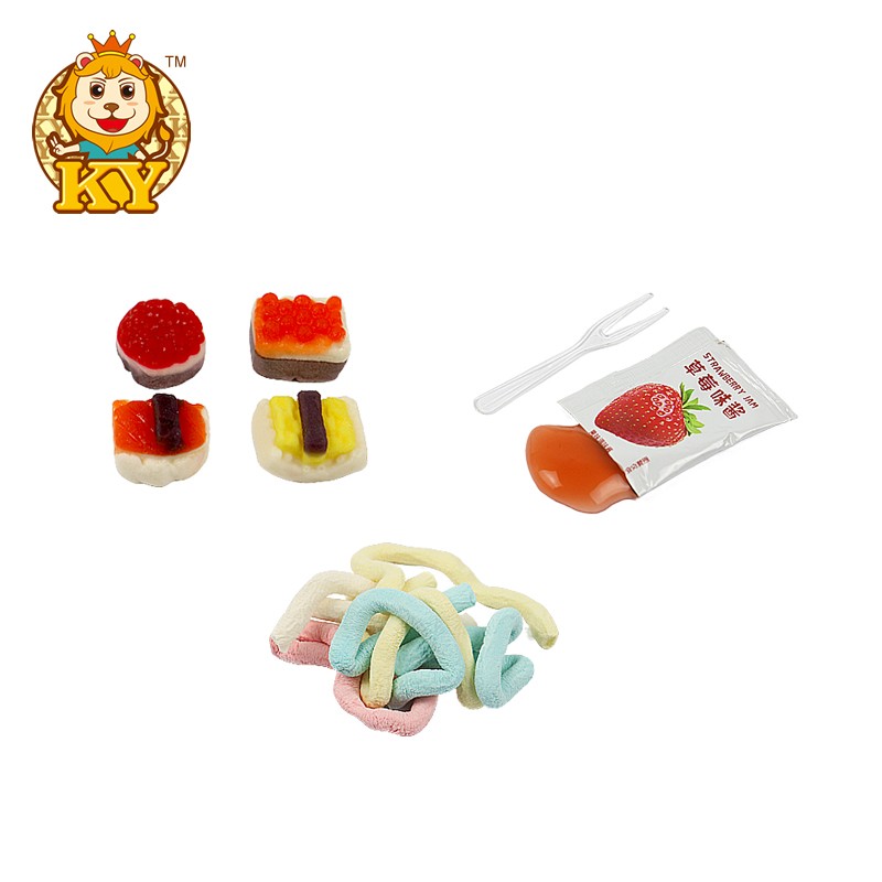 Sushi Shaped Soft Candy Supplier - Wholesale with Marshmallow Sour Liquid