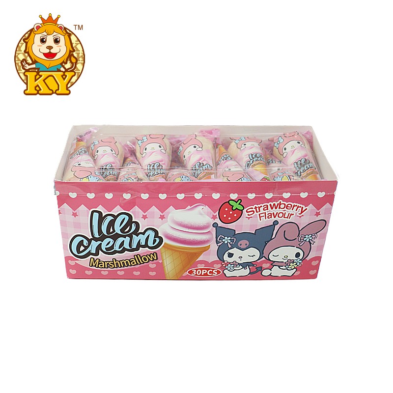 Ice Cream Cone Marshmallows Factory - Wholesale Sweet Pink for Kids