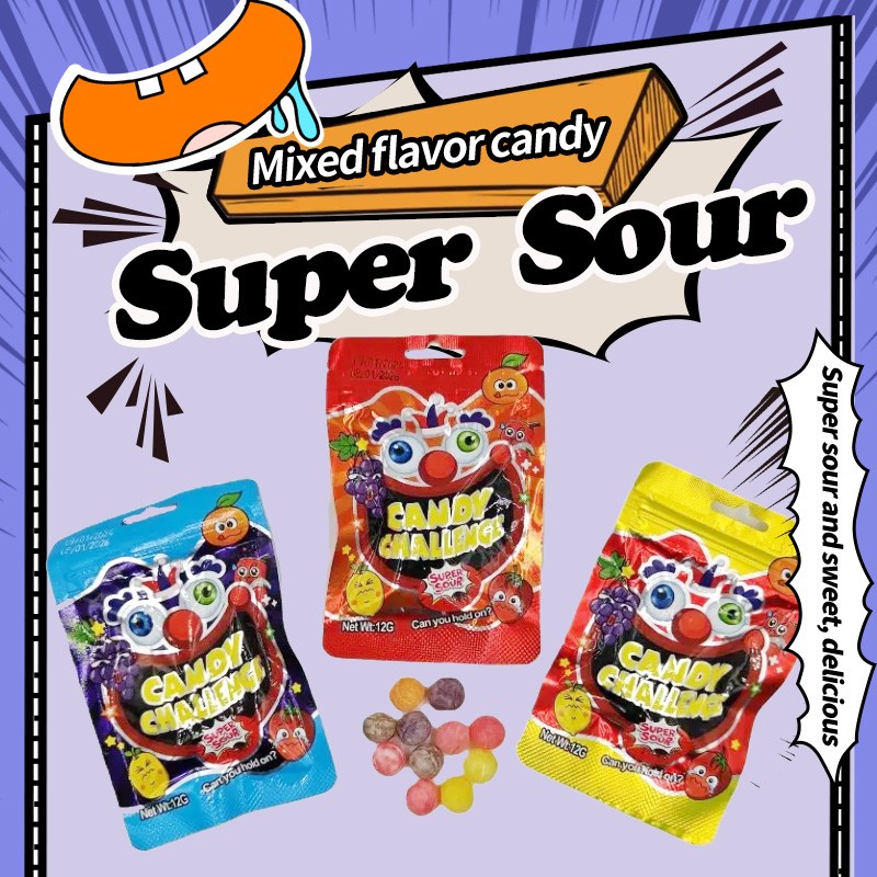 Sour Hard Candy Factory - OEM Super Sour Mini Fruity Ball