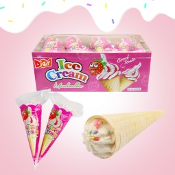 Ice Cream Marshmallow Supplier - Halal Cone-shaped Filled