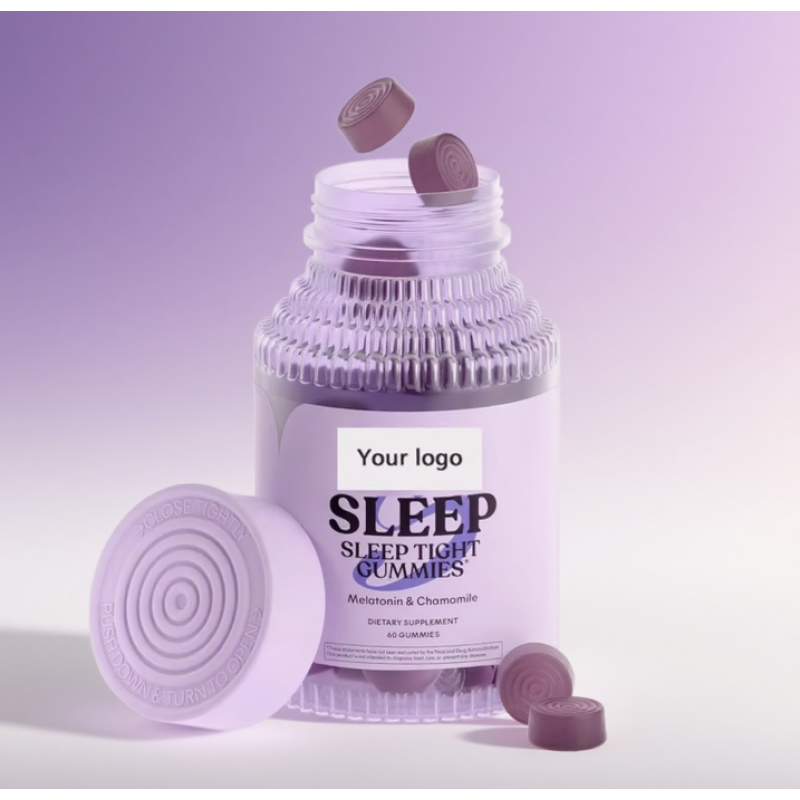 Sleep Gummy Candy Supplier - Custom Halal Fruity Melatonin Bottle
