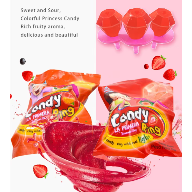 Diamond Ring Candy Manufacturer - OEM/ODM Colored Fruit Flavor
