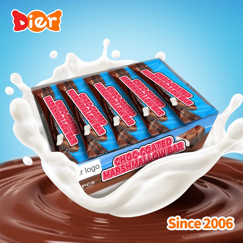 Marshmallow Bar Supplier - OEM Chocolate Coated Halal
