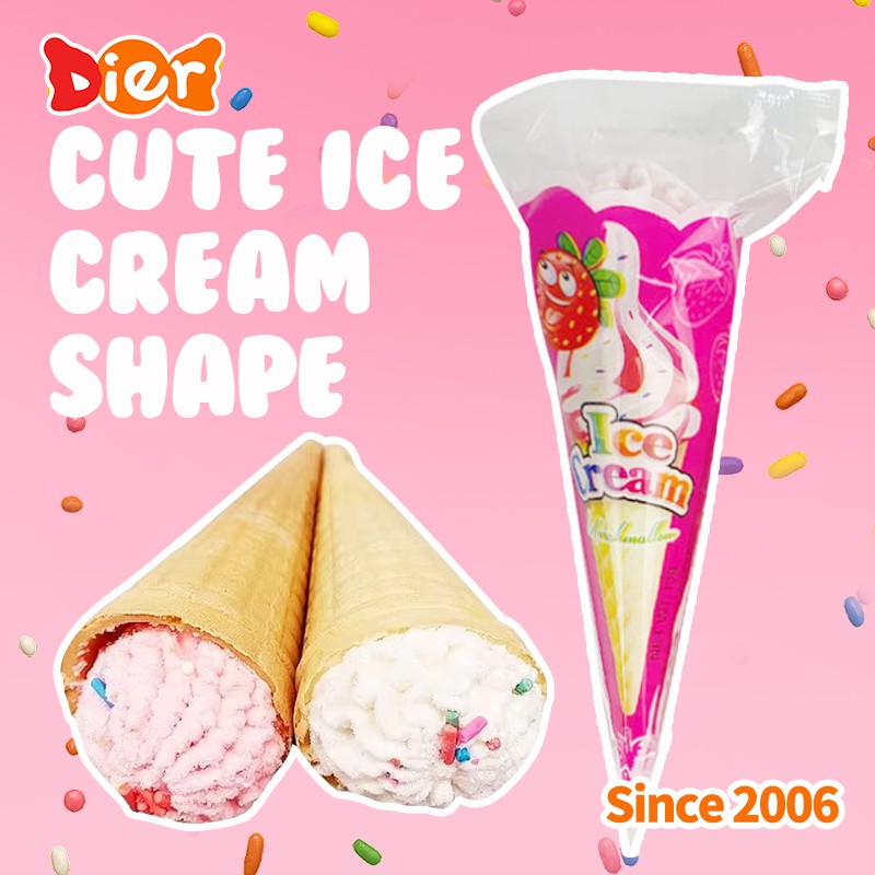 Ice Cream Marshmallow Supplier - Halal Cone-shaped Filled