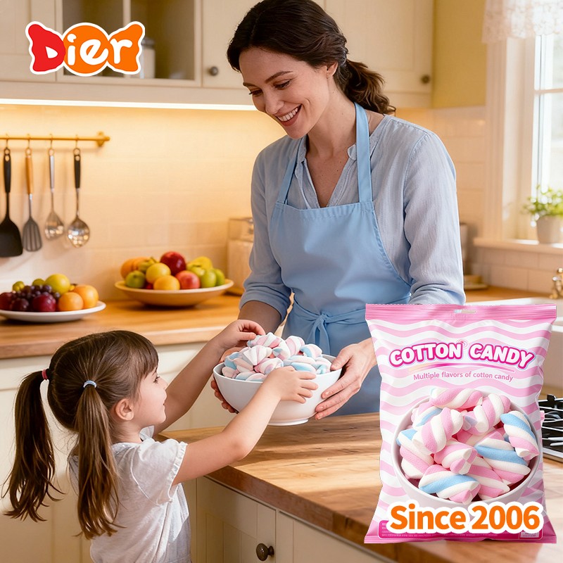 Cotton Candy Supplier - Colored Sweet Marshmallows Twist