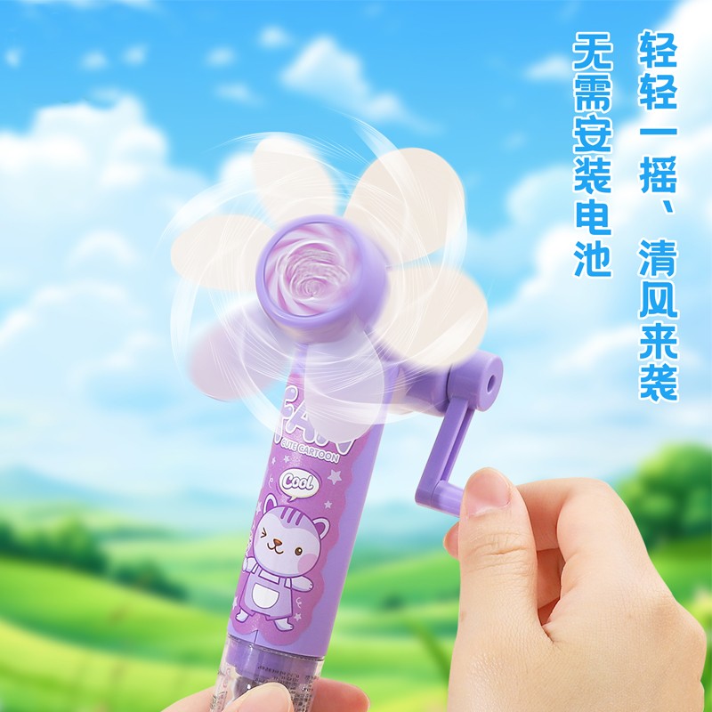 Hand Crank Fan Supplier - Cooling Toy Fruit Lollipop