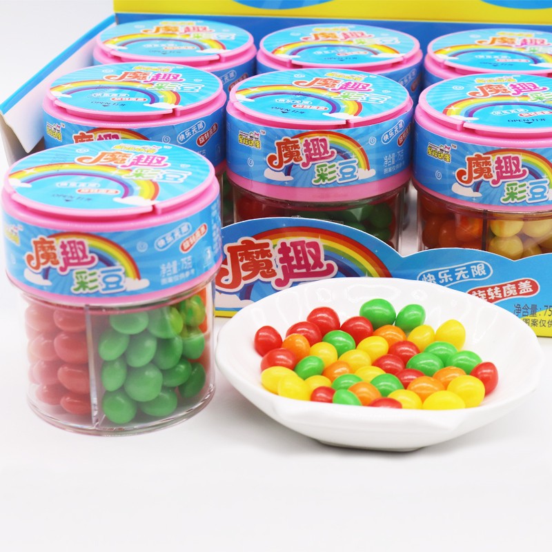 Magic Rainbow Bean Candy Supplier - Sour Popping Candy in Box