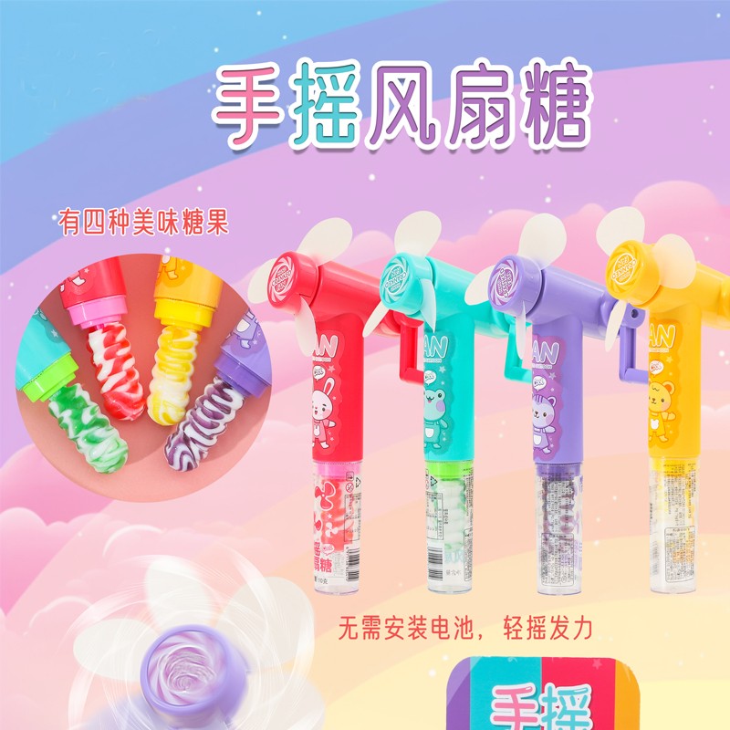 Hand Crank Fan Supplier - Cooling Toy Fruit Lollipop