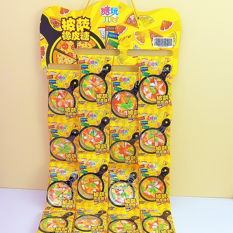 Pizza Gummy Candy Supplier - Q-Bouncy Mango Flavored Chewy