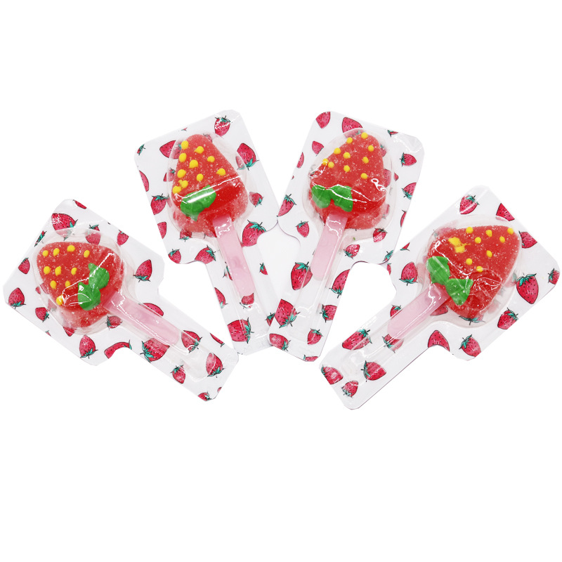 Strawberry Gel Candy Manufacturer - Baby Gummy Lollipop Halal