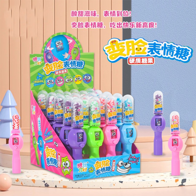 Face-Changing Lollipop Supplier - Expressive Fruity Hard Mint