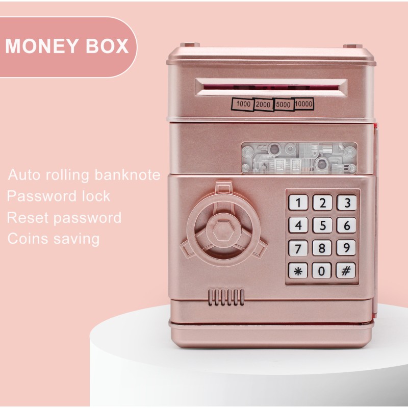 Gold Piggy Bank Supplier - Kids Educational Toys Light Music Saving