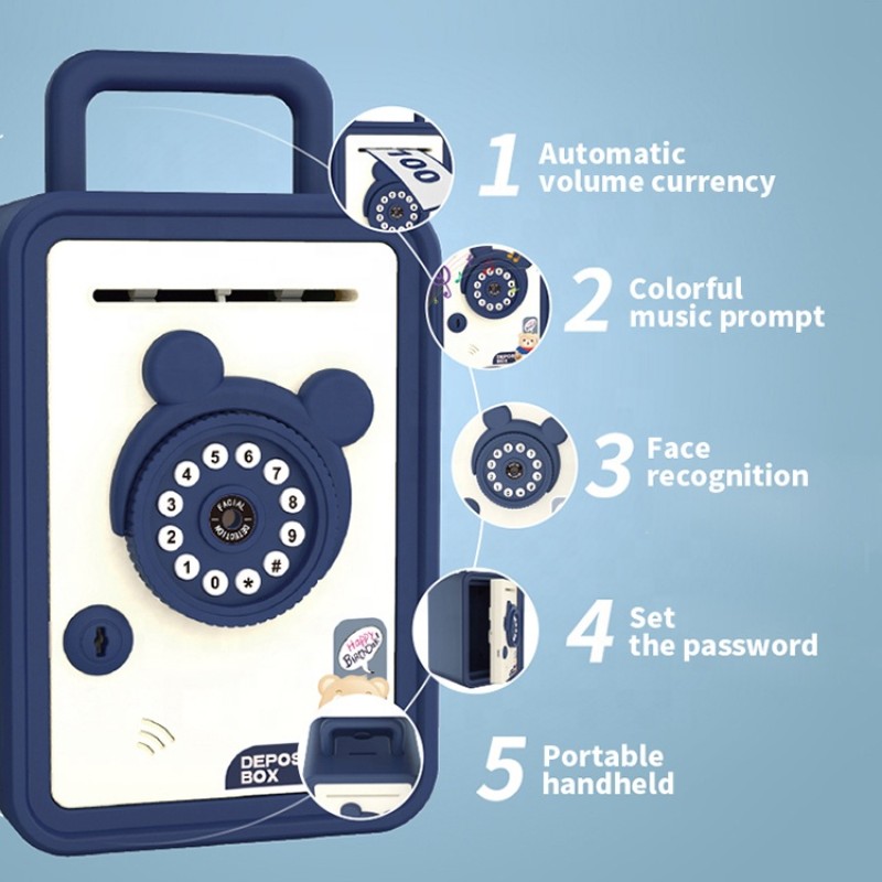 Face Recognition ATM Supplier - Electronic Piggy Bank Auto Scroll Coin