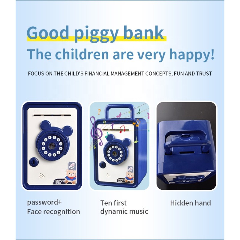 Face Recognition ATM Supplier - Electronic Piggy Bank Auto Scroll Coin