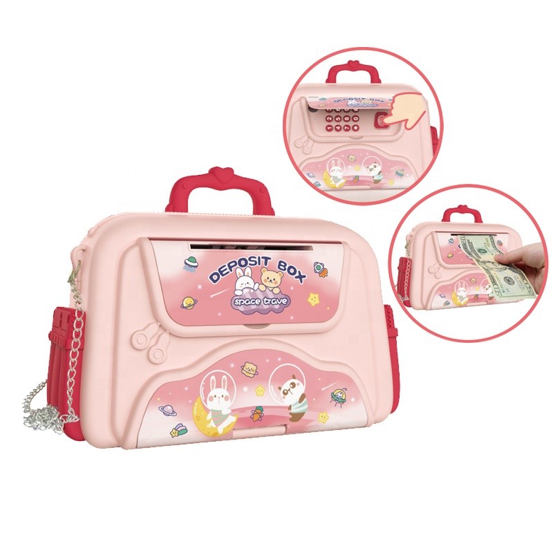 Educational Money Box Factory - Password Lock Light Music Hand Bag