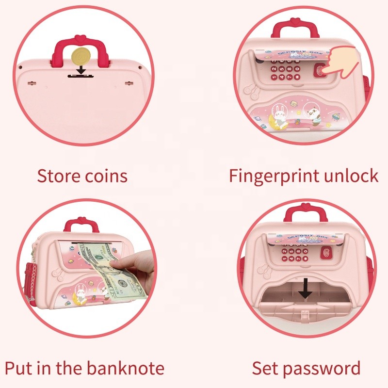 Educational Money Box Factory - Password Lock Light Music Hand Bag