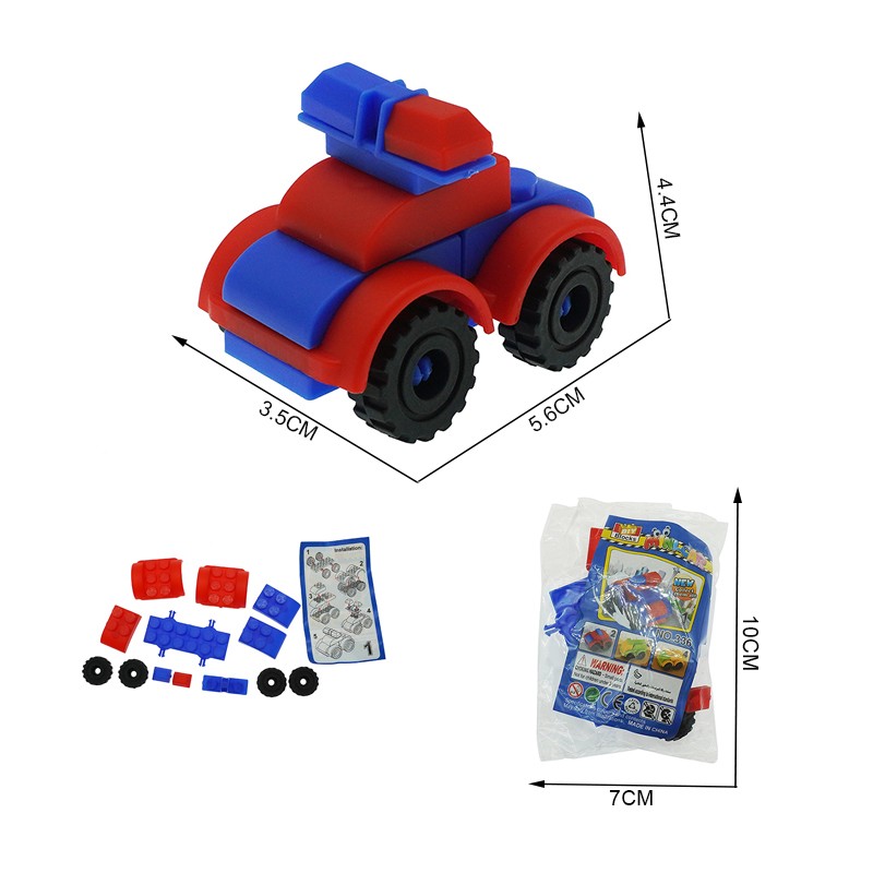 Block Vehicle Supplier - DIY 4 Models Blocks Car Toys