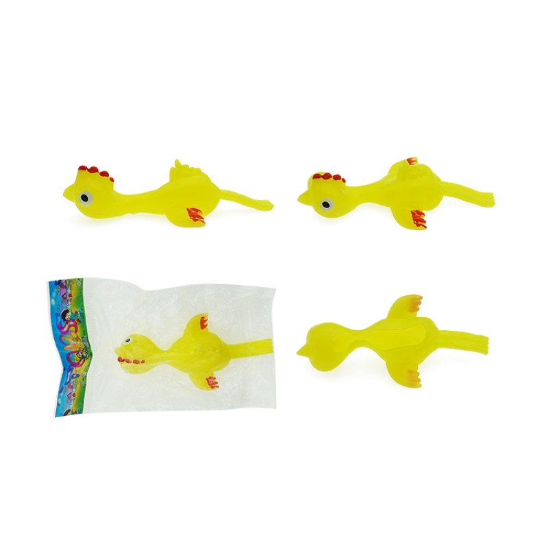 Catapult Chicken Factory - Soft Slingshot Yellow Sticky Chick