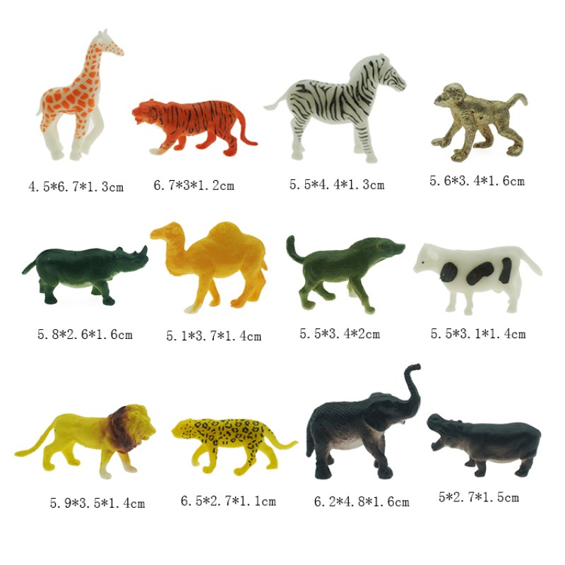 Solid Animals Supplier - 2023 New 12 Models Mixed Toys