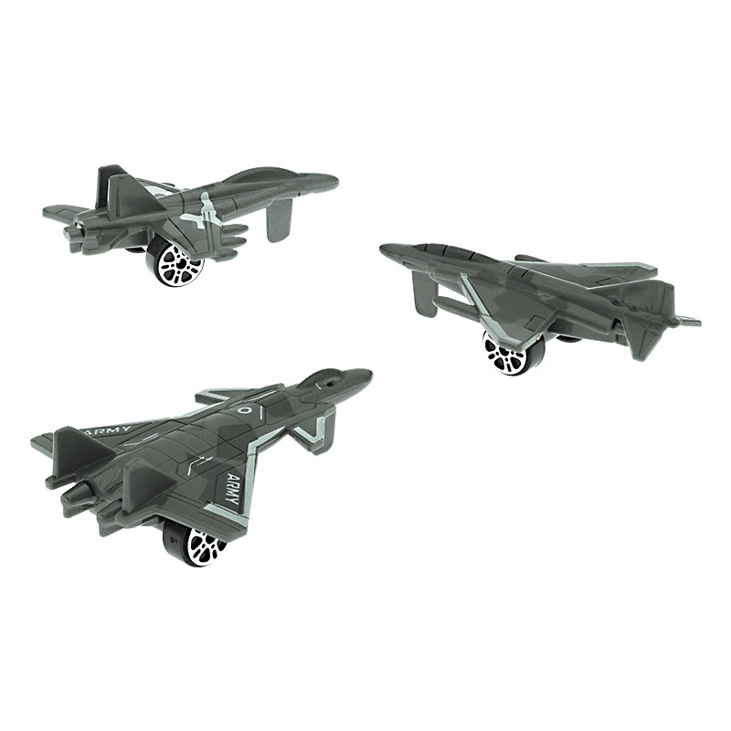 Free Wheel Airplane Factory - Sliding Military Aircraft Toys
