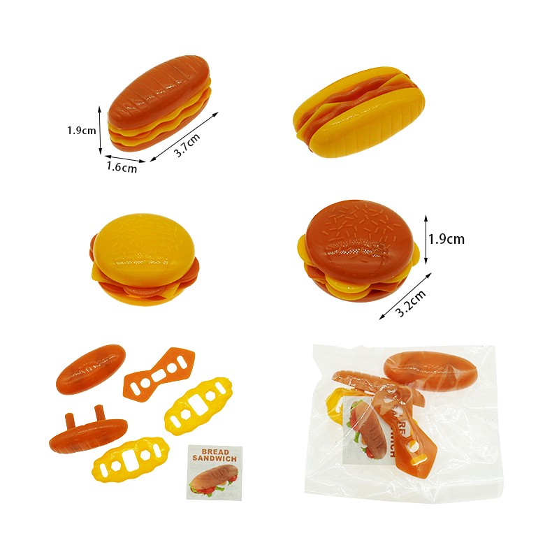 DIY Hamburger Factory - Self Assembly Plastic Food Toys
