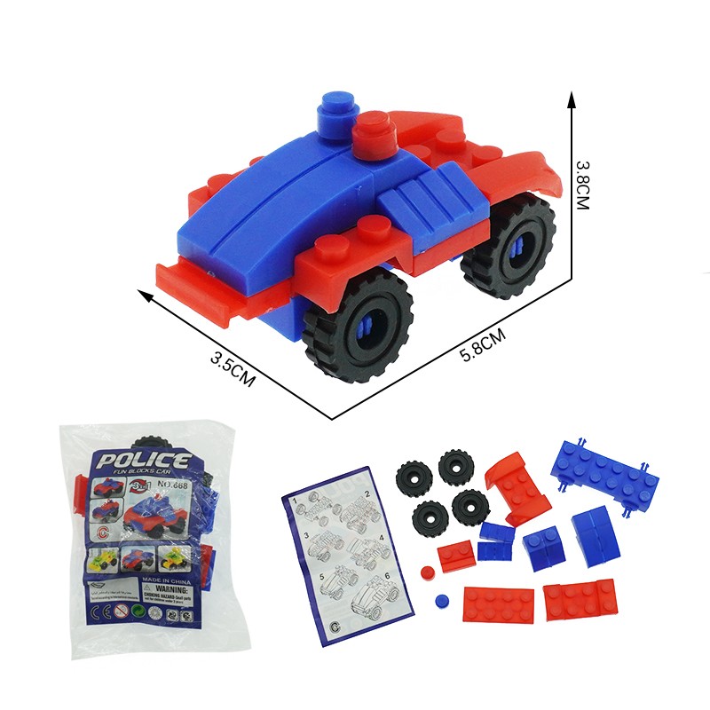 Building Blocks Car Factory - DIY 4 Models Funny Trucks
