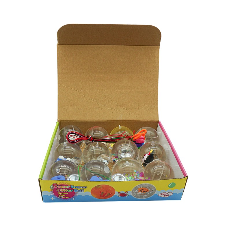 Crystal Bouncy Ball Factory - Flash Cute Cartoon TPR with Light
