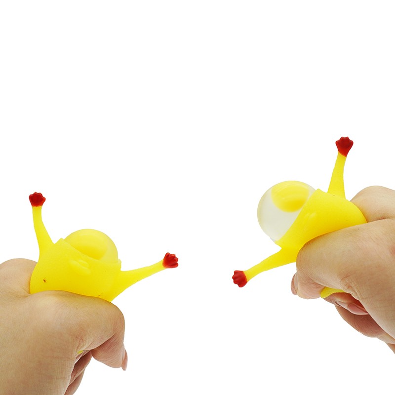 Soft Hen Keychain Factory - Rubber Yellow Chicken Prank Toy