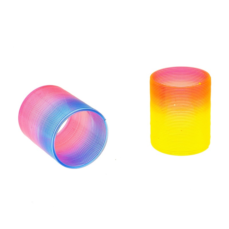 Rainbow Spring Supplier - 3.5CM Plastic Coil Spring Toys