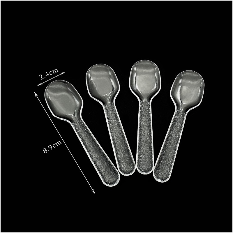 PS Ice Cream Scoop Supplier - Transparent Disposable Small Spoon