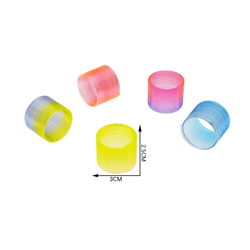 Rainbow Spring Factory - 2.5CM Plastic Coil Spring Toys