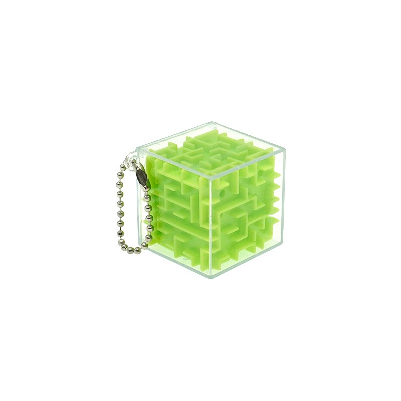Square Maze Keychain Supplier - 3.3CM Rolling Bead Labyrinth