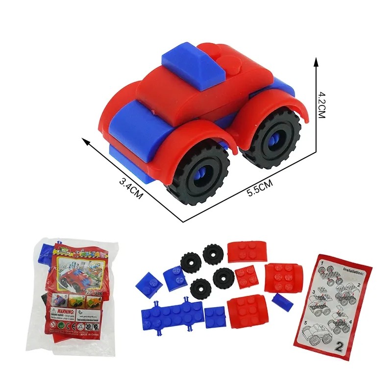 Block Vehicle Supplier - DIY 4 Models Blocks Car Toys