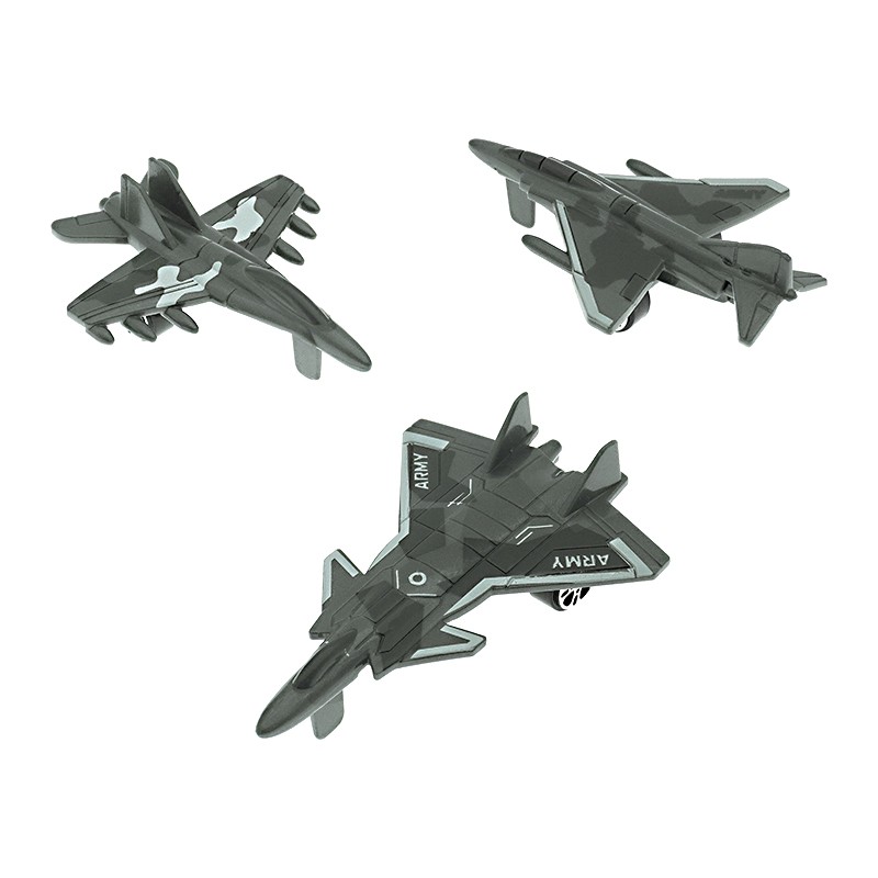 Free Wheel Airplane Factory - Sliding Military Aircraft Toys