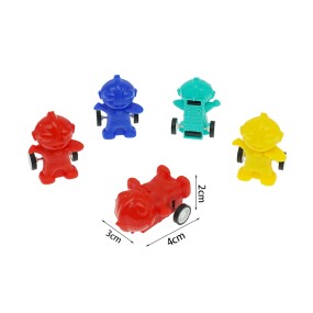 Robot Pull Back Car Factory - Mini Plastic Friction Toy